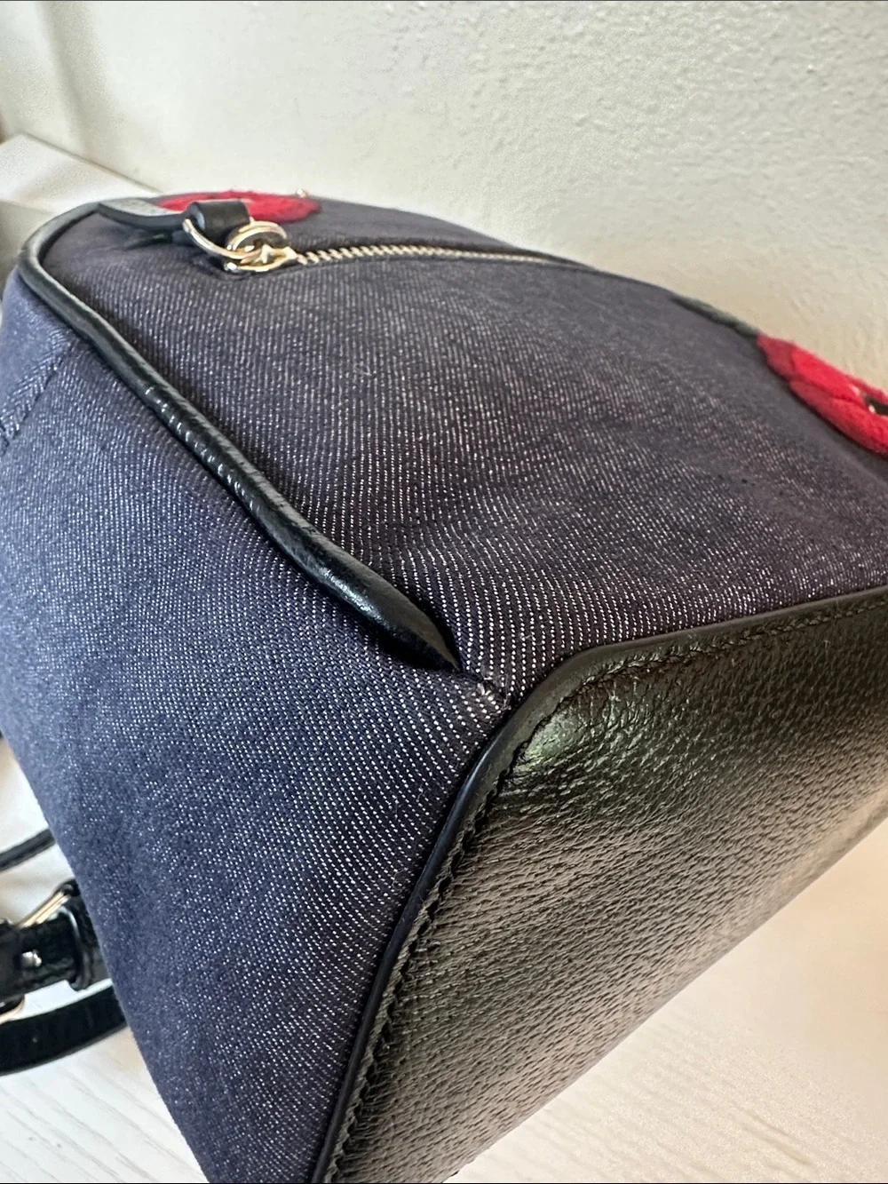 Like NEW Kate spade Grove Street Denim Poppy Sammi Backpack